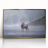 Framed acrylic print of a Pennsylvania landscape in gold tones, ideal for modern art wall decor.