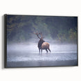Framed canvas featuring a black and white landscape of Pennsylvania, ideal for bedroom wall decor.