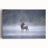 Black and white large art print of Pennsylvania scenery on stretched canvas, suitable for kitchen wall art.