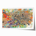 Extra large rolled print of Phoenix Valley scenery in muted earth tones, ideal for art wall dining room.