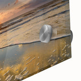 Large abstract wall art depicting South Carolina scenery in mid-century modernist style on acrylic glass.