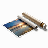 Rolled print of a South Carolina landscape with vibrant green flora, ideal for classy bathroom wall art.