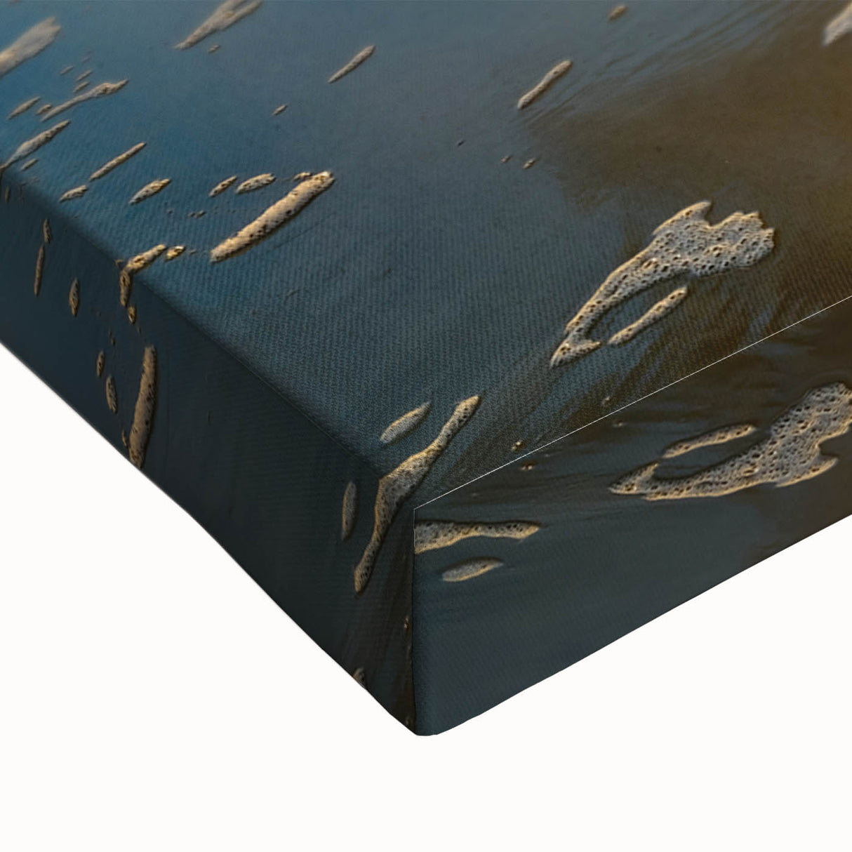 Black and white landscape art painting of a South Carolina scenery on stretched canvas, suitable for bedroom wall decor.