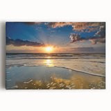 Black and white photo of South Carolina scenery on large stretched canvas, suitable for kitchen wall art.