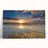 Black and white photo of South Carolina scenery on large stretched canvas, ideal for kitchen wall art or bedroom.