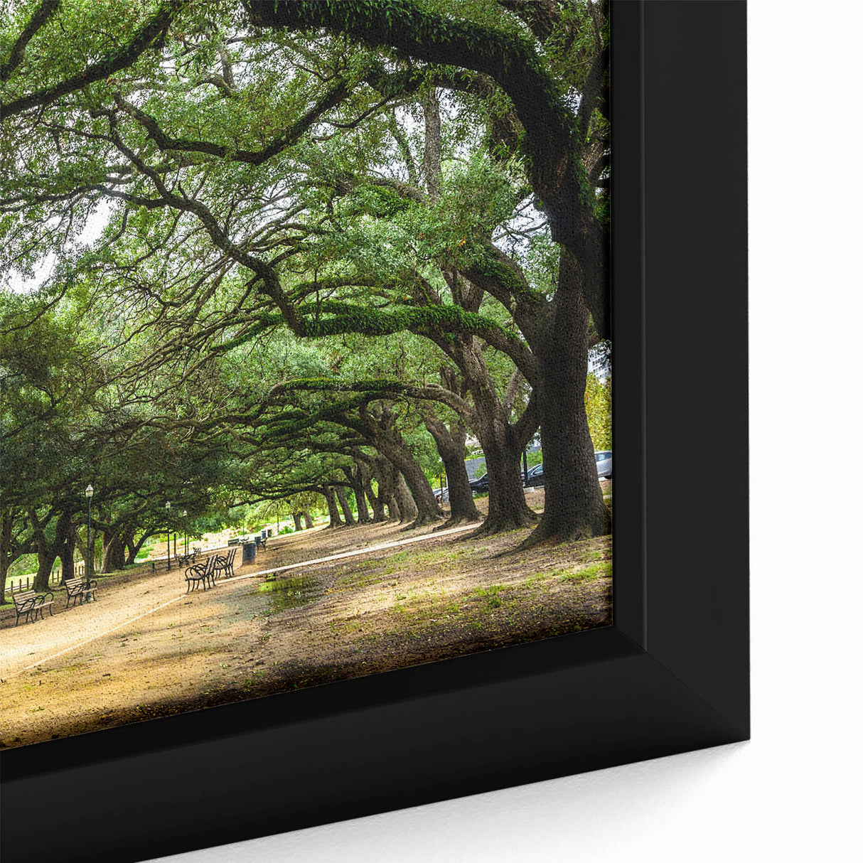 Extra large framed canvas depicting textured, colorful art of the Houston skyline, ideal for living room decor.