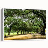 Vintage poster art of Houston skyline in colorful hues on a large framed canvas, ideal for living room decor.
