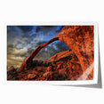 Extra large rolled print of Arches National Park in Utah, featuring vibrant red rock formations.