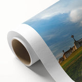 Art Deco poster of Salt Lake City with muted pastel shades on rolled canvas, ideal for nursery wall art.