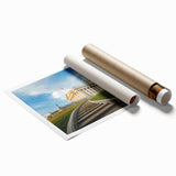 Extra large rolled print of Salt Lake City scenery with muted earth tones, ideal for classy bathroom wall art.