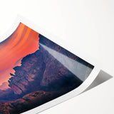 Extra large wall art featuring line art flowers in muted earth tones on rolled print, ideal for large living room decor.