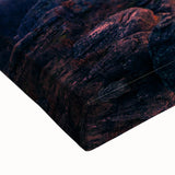 Black and white landscape art painting of Zion National Park on stretched canvas, ideal for bedroom wall art.