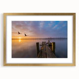 Extra large abstract art print of Vermont scenery in gold frame, ideal for living room decor.