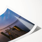 Extra large rolled print of line art flowers in soft pastel shades, ideal for large living room wall art.