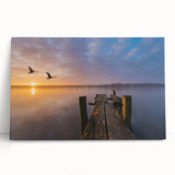 Black and white photograph of a Vermont landscape on stretched canvas, ideal for kitchen wall art.