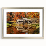 Textured abstract art print of Virginia scenery in muted earth tones, framed in silver, ideal for bedroom wall decor.