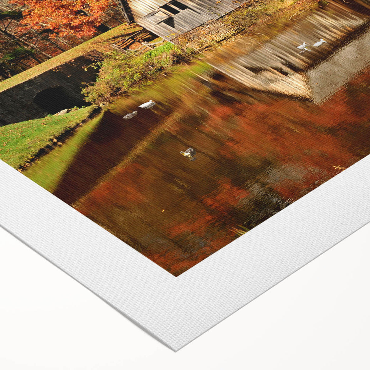 Art deco poster featuring a serene Virginia landscape in muted earth tones on rolled canvas, ideal for dining room decor.