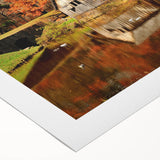 Art deco poster featuring a serene Virginia landscape in muted earth tones on rolled canvas, ideal for dining room decor.