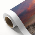 Art Deco style poster of the Washington DC Capitol in muted gray tones on rolled canvas, suitable for nursery wall art.