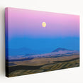Palouse, Washington landscape on stretched canvas, featuring rolling green hills, ideal for kitchen wall art.