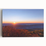 Black and white stretched canvas featuring a scenic West Virginia landscape, ideal for kitchen wall art.