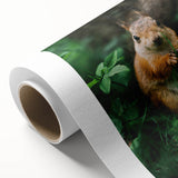 Art deco poster of spring season with pastel color palette on rolled canvas, ideal for nursery wall art.