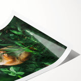 Extra large wall art featuring line art flowers in black on white, rolled print, ideal for large living room wall decor.