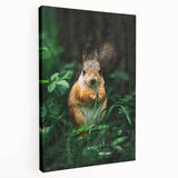 Spring-themed stretched canvas depicting vibrant green and floral motifs, suitable for kitchen wall art.