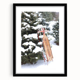 Abstract art print featuring textured swirls in vibrant blue and white hues on a large framed canvas.