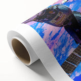 Satellite Over Earth Wall Art - Vibrant NASA Exploration Canvas