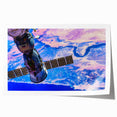 Satellite Over Earth Wall Art - Vibrant NASA Exploration Canvas