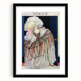 Vogue Poster Print - Opulent 1920s Couture Fashion Illustration Art