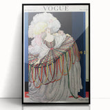 Vogue Poster Print - Opulent 1920s Couture Fashion Illustration Art
