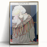 Vogue Poster Print - Opulent 1920s Couture Fashion Illustration Art