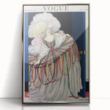 Vogue Poster Print - Opulent 1920s Couture Fashion Illustration Art