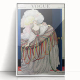 Vogue Poster Print - Opulent 1920s Couture Fashion Illustration Art