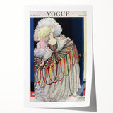 Vogue Poster Print - Opulent 1920s Couture Fashion Illustration Art