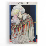 Vogue Poster Print - Opulent 1920s Couture Fashion Illustration Art