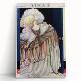 Vogue Poster Print - Opulent 1920s Couture Fashion Illustration Art