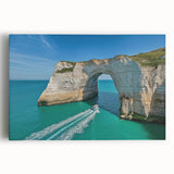 Vibrant stretched canvas artwork depicting dramatic cliffs and stunning landscapes, showcasing rich colors and intricate details, perfect for home decor or art enthusiasts.