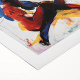 Modern Bedroom Wall Art – Bold Abstract Figure Framed Canvas Print