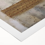 Abstract architectural wall art design on rolled canvas, showcasing vibrant colors and geometric shapes, ideal for modern home decor. Packaged securely in a cardboard tube for safe delivery.