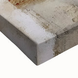 Abstract architectural wall art on stretched canvas showcases vibrant colors and geometric patterns, adding a modern touch to interior decor. Perfect for contemporary art lovers seeking unique design elements.