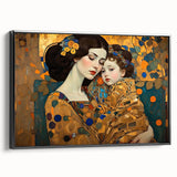 Framed abstract figurative wall art featuring a black design, displayed in a side view, highlighting its modern aesthetic and elegant frame, ideal for contemporary decor.
