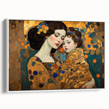 Abstract figurative wall art framed canvas showcasing a white design with elegant curves, perfect for modern home decor, displayed from a side view.