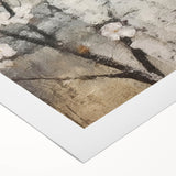 Abstract floral wall art on rolled canvas showcases vibrant colors and intricate patterns, perfect for adding a touch of elegance to modern decor.