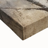 Close-up of a vibrant abstract floral wall art print on stretched canvas, showcasing intricate brushstrokes and rich color gradients, ideal for home decor enhancement.