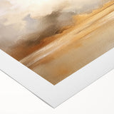 Abstract landscape wall art on rolled canvas showcasing vibrant colors and dynamic shapes, perfect for modern home decor. Ideal for enhancing living spaces.