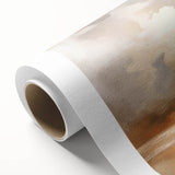 Abstract landscape wall art on rolled canvas showcasing vibrant colors and dynamic shapes, ideal for modern home decor. Packaged securely in a cardboard tube.