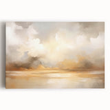 Abstract landscape wall art on stretched canvas, showcasing vibrant colors and dynamic shapes, perfect for modern home decor and artistic ambiance.
